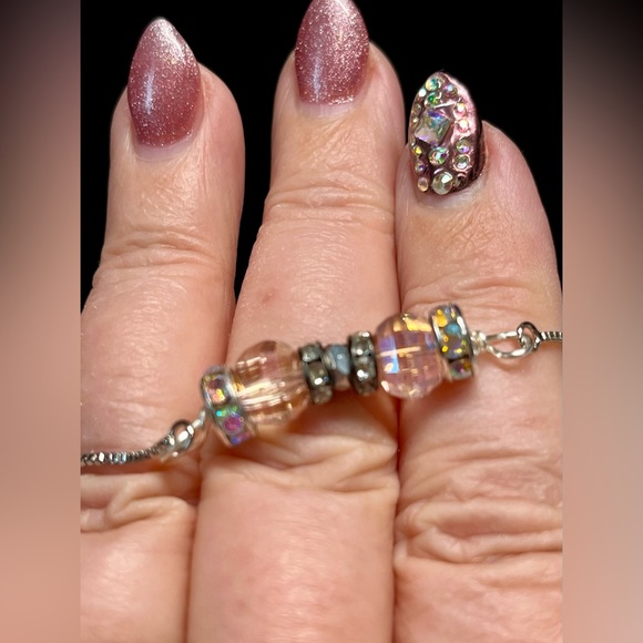 ladies pull string adjustable/retractable bracelet/link chain - Picture 6 of 11